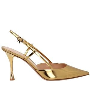 Gianvito Rossi Schoenen ,Geel ,Leer Ascent Slingback Pumps - Metallic