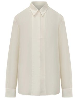 BOSS Overhemden ,Wit ,Pure Silk Shirt
