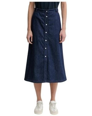 A.P.C. Jupe Longue Rock - Blau