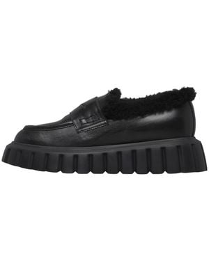 Voile Blanche Schoenen ,Zwart ,Wol Grenelle Mok 2 Fur