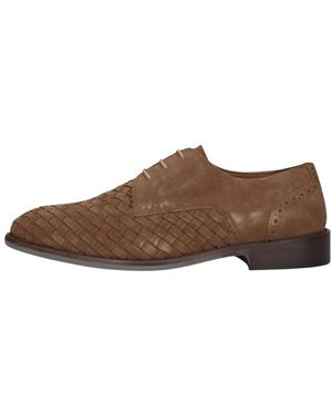 Stefano Lauran Schoenen ,Bruin ,Leer Msh 0010098 Business Schoenen