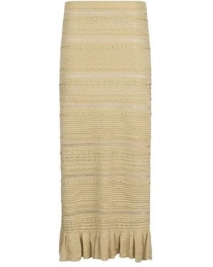 Liu Jo Midi Skirts - Natural