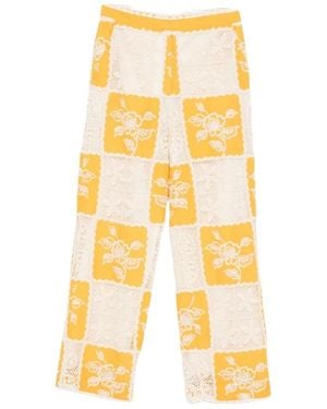 FARM Rio Wide Trousers - Amarillo