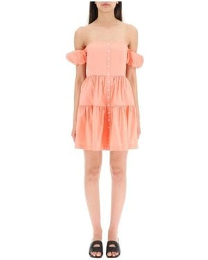 STAUD Short Dresses - Red