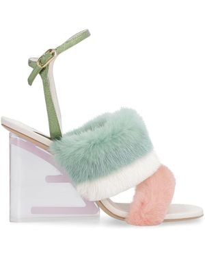 Fendi High Heel Sandals - Blue