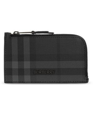 Burberry Kartenetui Mit Logo - Schwarz