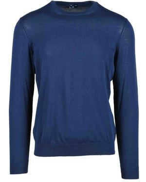 Drumohr Round-Neck Knitwear - Blue