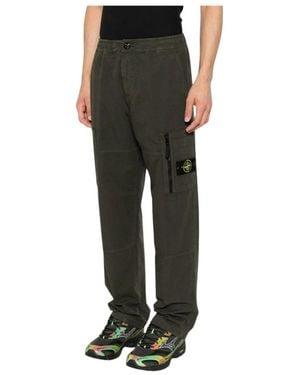 Stone Island Straight Broeken - Groen
