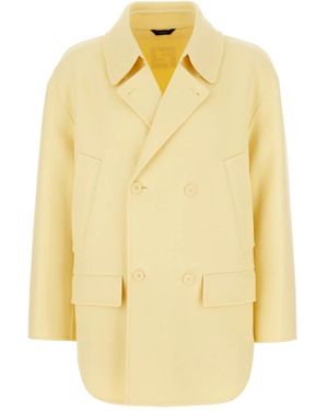 Fendi Double-Breasted Coats - Amarillo