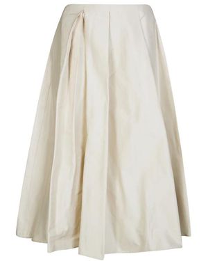 Max Mara Baschi Gonna Con Cintura - Wit