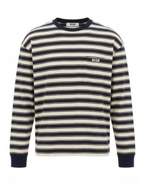 MSGM Round-Neck Knitwear - Gris