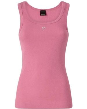 Pinko Sleeveless Tops - Pink