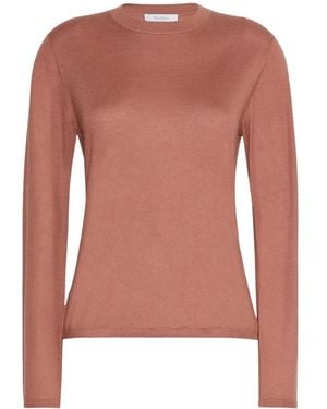 Max Mara Round-Neck Knitwear - Rosa