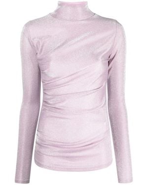 MSGM Long sleeve tops,schwarze bluse - Lila