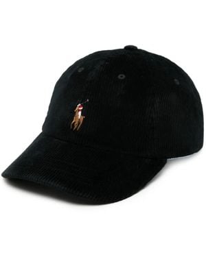 Ralph Lauren Accessoires ,Zwart ,Katoen Cable-Knit Cap