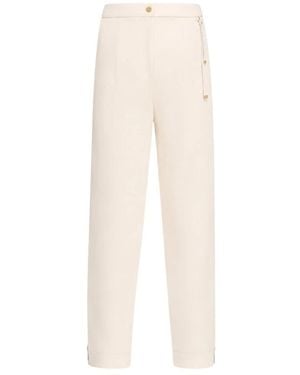 Herno Broeken ,Polyester Slim-Fit Broeken - Naturel