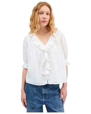 Skall Studio Clea Bluse - Weiß