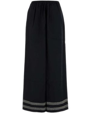 Bode Wide Trousers - Nero