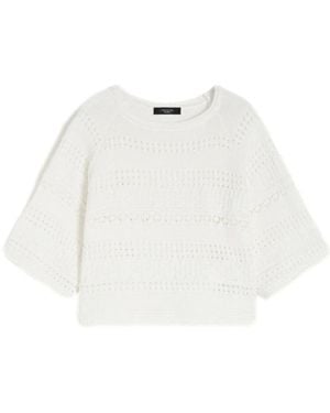 Weekend by Maxmara Round-Neck Knitwear - Blanco