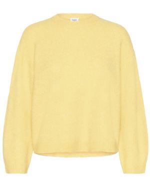 Saint Tropez Truien & Vesten ,Geel ,Ronde Hals Knitwear