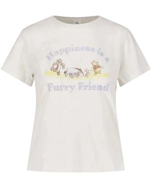 RE/DONE Tops ,Katoen Classic Tee - Wit