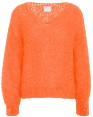 American Dreams V-Neck Knitwear - Naranja
