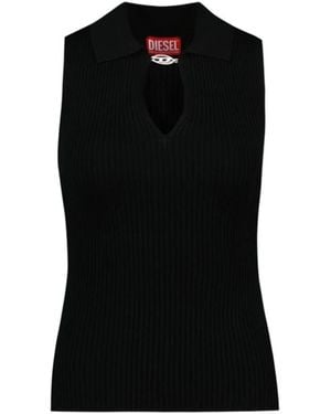 DIESEL Sleeveless Tops - Negro