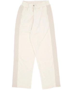 Arte' Wide Trousers - White