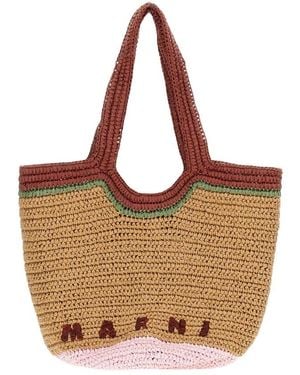 Marni Tote Bags - Brown