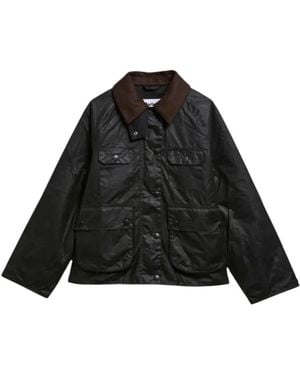 Barbour Icons Spey Waxed Jacket - Zwart