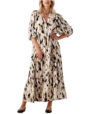 co'couture Elegantes Floor Dress - Natur