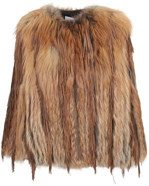 Yves Salomon Faux Fur & Shearling Jackets - Marrón