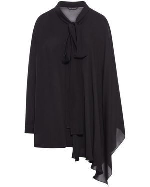 Balenciaga Overhemden ,Zwart ,Nylon Zwart Zijde & Nylon Shirt - Blauw