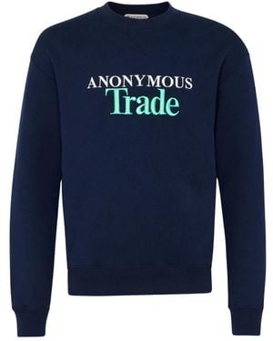 JW Anderson Anonymous Trade Sweatshirt - Blau