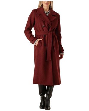 Modström Jassen ,Rood ,Polyester Bordeaux Winterjas Shaymd Stijl