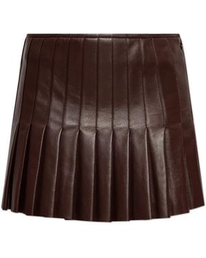 McQueen Leather Skirts - Marrón