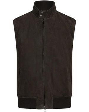 Stewart Suede Gilet - Zwart