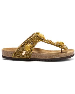 Maliparmi Flip Flops - Metallic