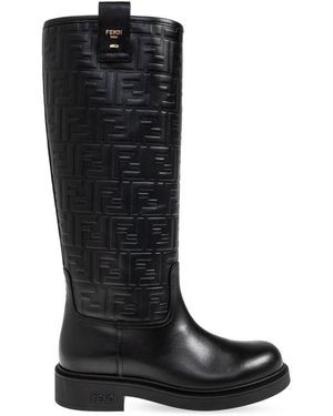 Fendi Filo High Laarzen - Zwart