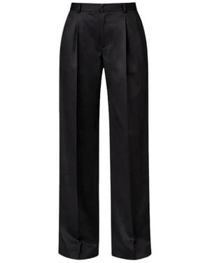 Vince Broeken ,Zwart ,Leer Pantalon