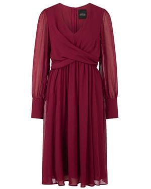 Marc Cain Crepe Midikleid - Rot