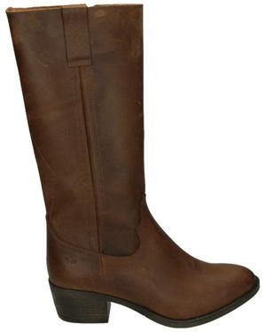 AQA A8817 Stiefeletten Mit Absatz - Braun