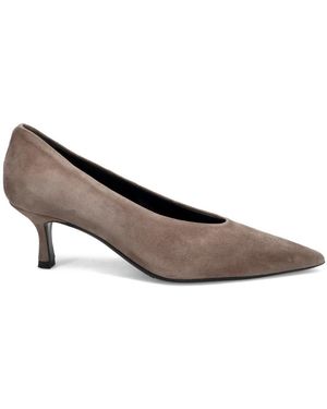 Sangiorgio Schoenen ,Suède With Heel - Grijs