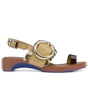 4Ccccees Schoenen ,Bruin ,Leer Torus Sandal - Naturel