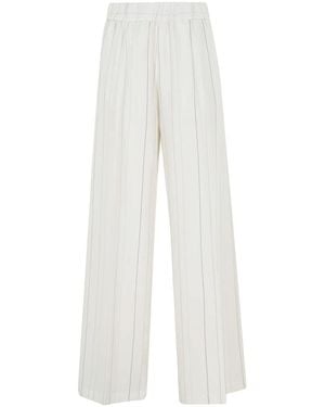 Semicouture Wide Trousers - White