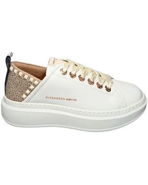 Alexander Smith Schoenen ,Wit ,Leer Sneaker Pelle