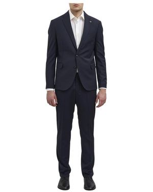 Daniele Alessandrini Single Breasted Suits - Blue
