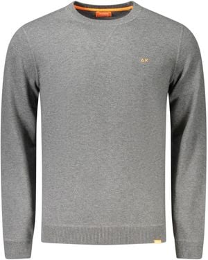 Sun 68 Round-Neck Knitwear - Grey