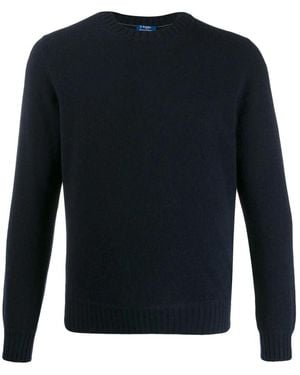 Barba Napoli Round-Neck Knitwear - Blu