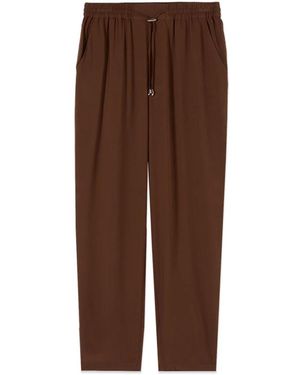 Oltre Broeken ,Bruin ,Viscose Joggers